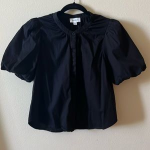 evereve puff sleeve button down shirt